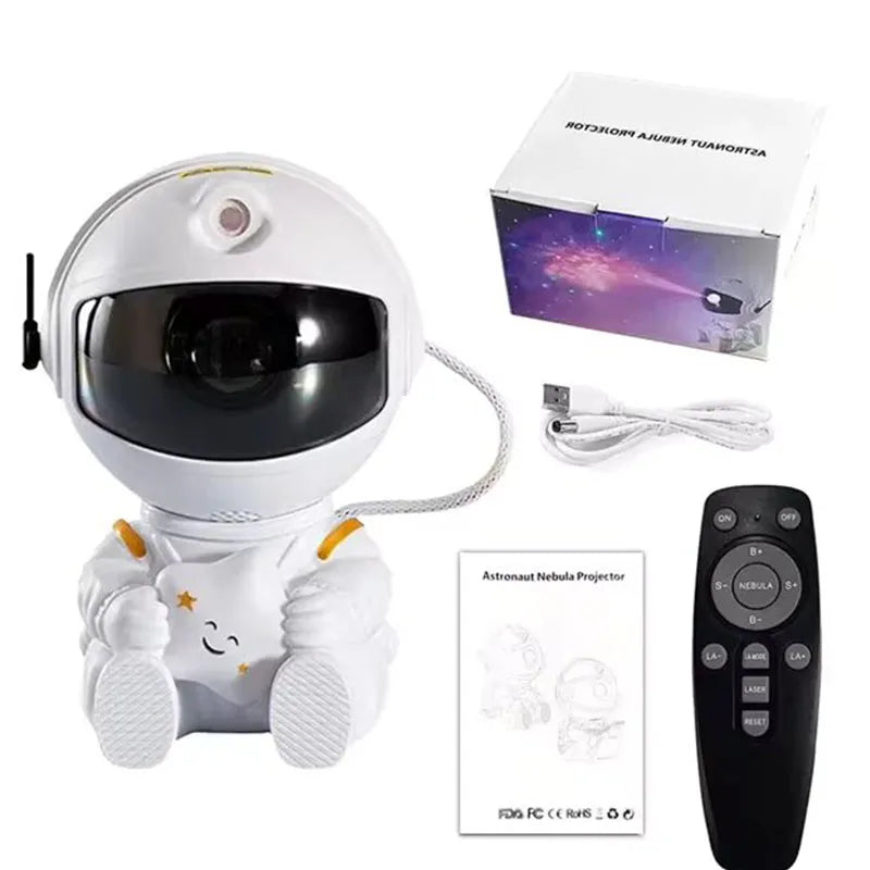 Galaxy Astronaut Star Projector Nebula Projector With Remote Control For Children's Room Party Atmosphere Light Children's Gifts