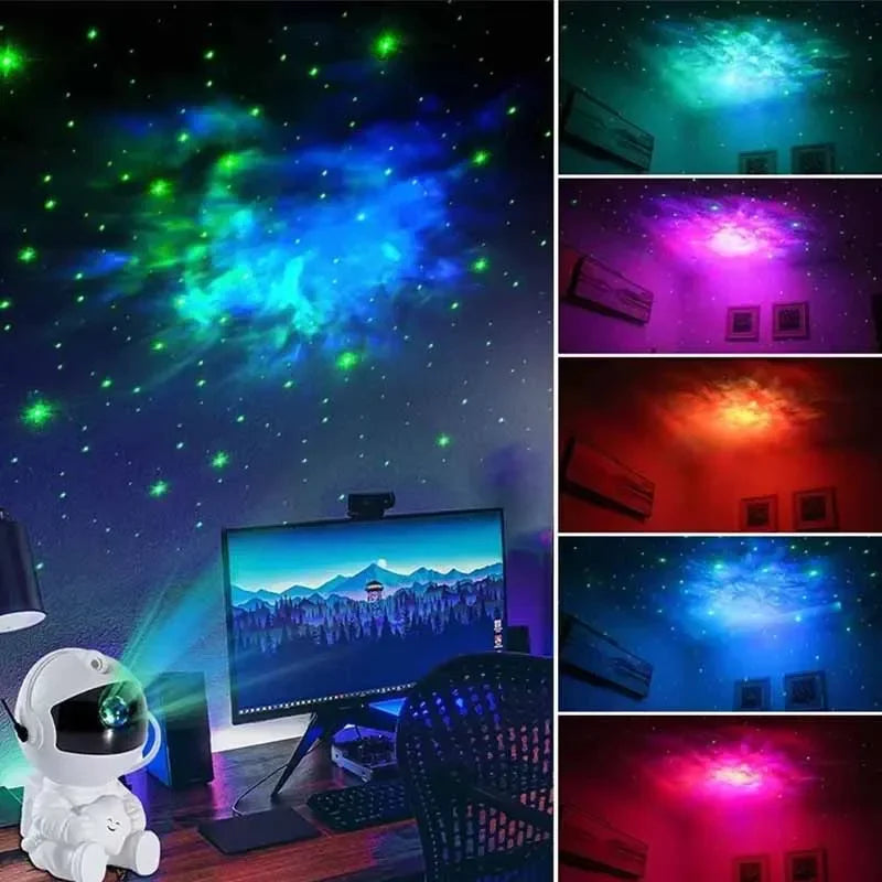 Galaxy Astronaut Star Projector Nebula Projector With Remote Control For Children's Room Party Atmosphere Light Children's Gifts