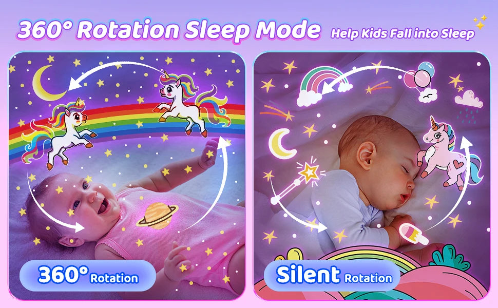 Star Projector for Kids 12 Films Star Lights for Ceiling Projector Baby Night Lamp with Bluetooth Speaker Exquisite Gifts