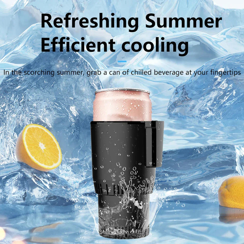 2 In 1 Auto Refrigerator Cooling Heating Cup 12V 36W Smart Car Cup Mug Holder Keep Beverage Cool Warm for Outdoor Travelling