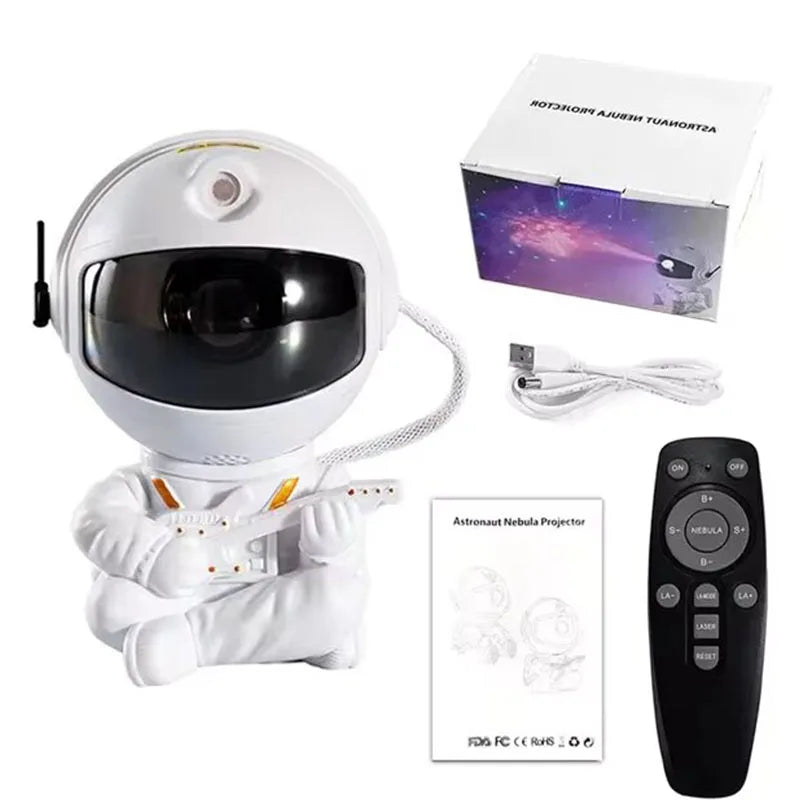 Galaxy Astronaut Star Projector Nebula Projector With Remote Control For Children's Room Party Atmosphere Light Children's Gifts