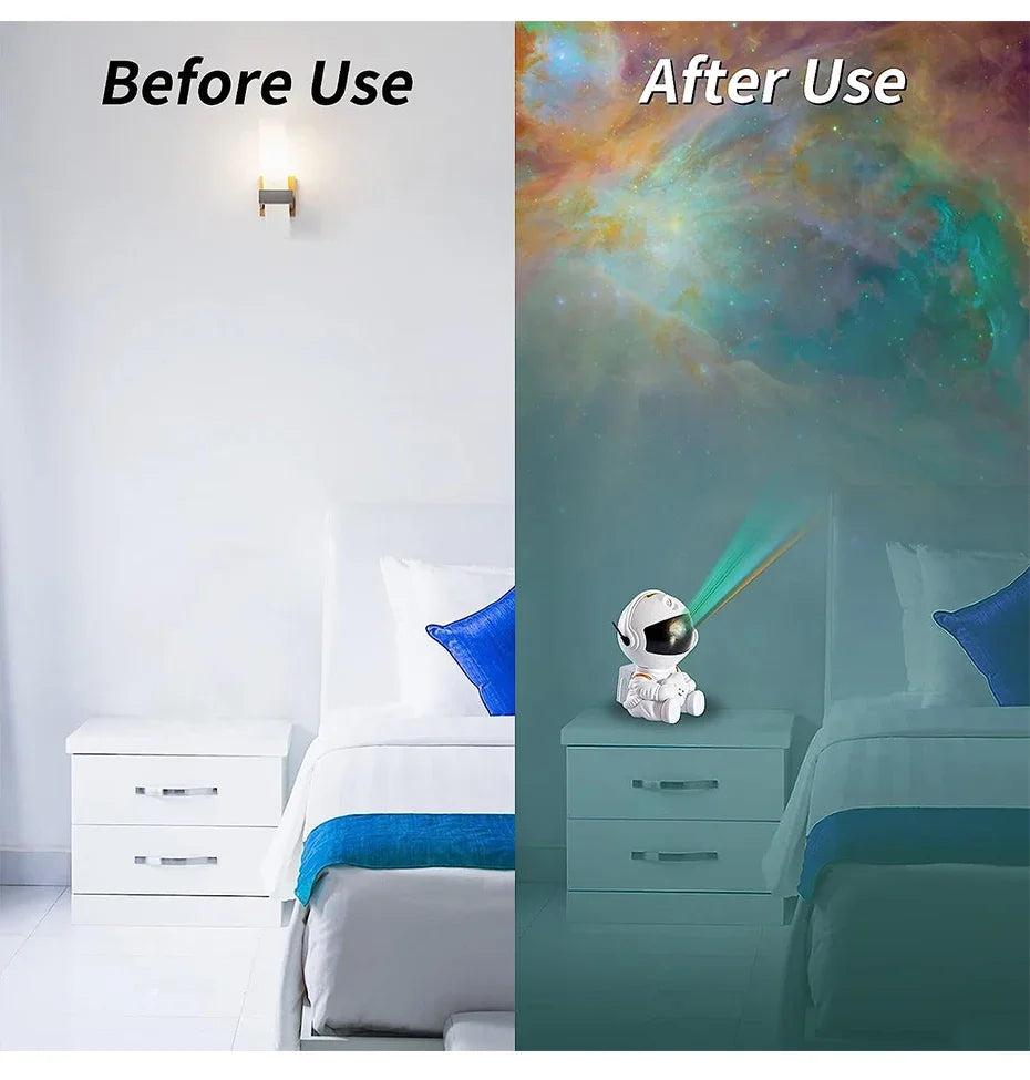 Galaxy Astronaut Star Projector Nebula Projector With Remote Control For Children's Room Party Atmosphere Light Children's Gifts
