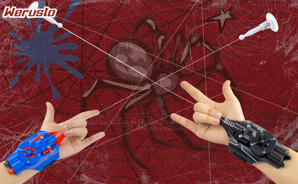 Spider man Silk Launche Parker Cosplay Toy Web Shooters Wrist Launcher Shooters Props Shooting Device Toys For Children Gifts