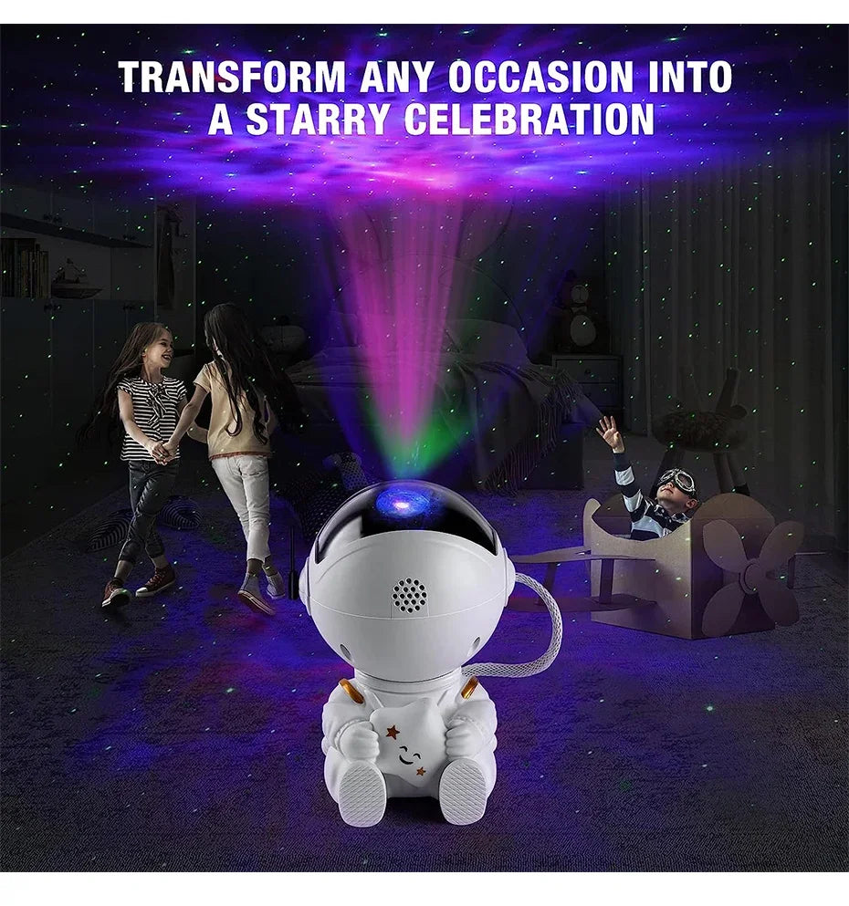Galaxy Astronaut Star Projector Nebula Projector With Remote Control For Children's Room Party Atmosphere Light Children's Gifts