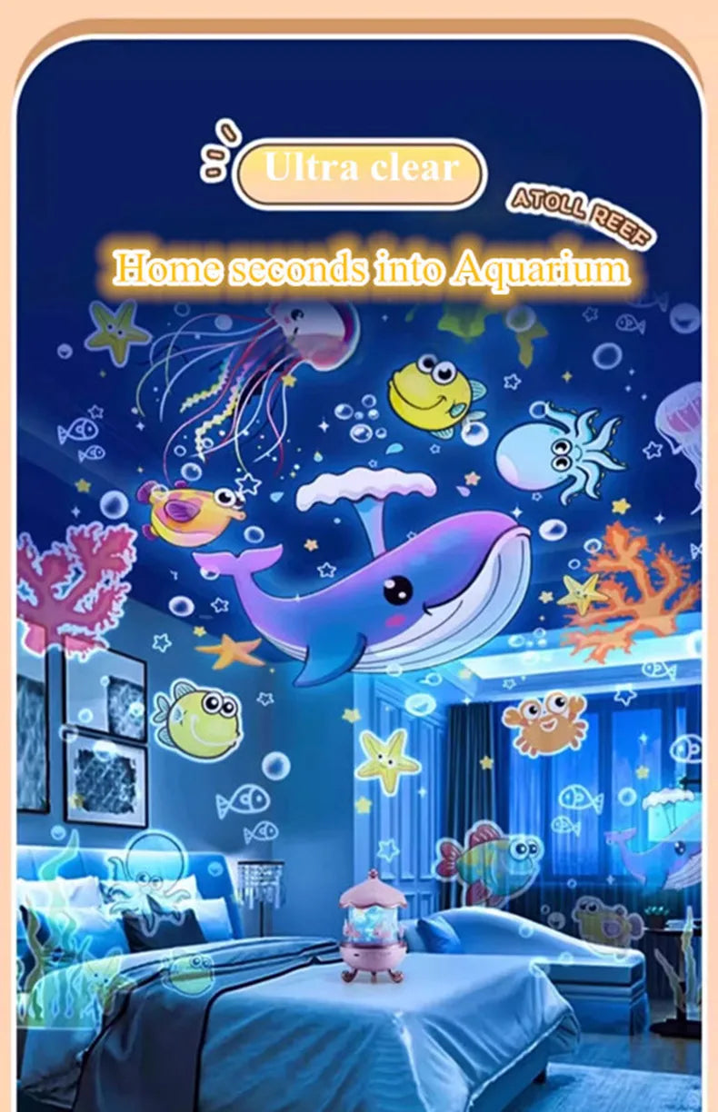 Star Projector for Kids 12 Films Star Lights for Ceiling Projector Baby Night Lamp with Bluetooth Speaker Exquisite Gifts