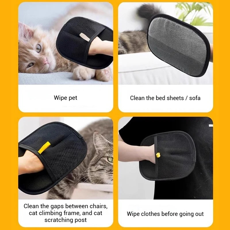 Pet Hair Removal Gloves Static Dedusting Brushing Tools For Dog Cat Grooming Gloves Efficient Hair Remover From Clothes Carpet