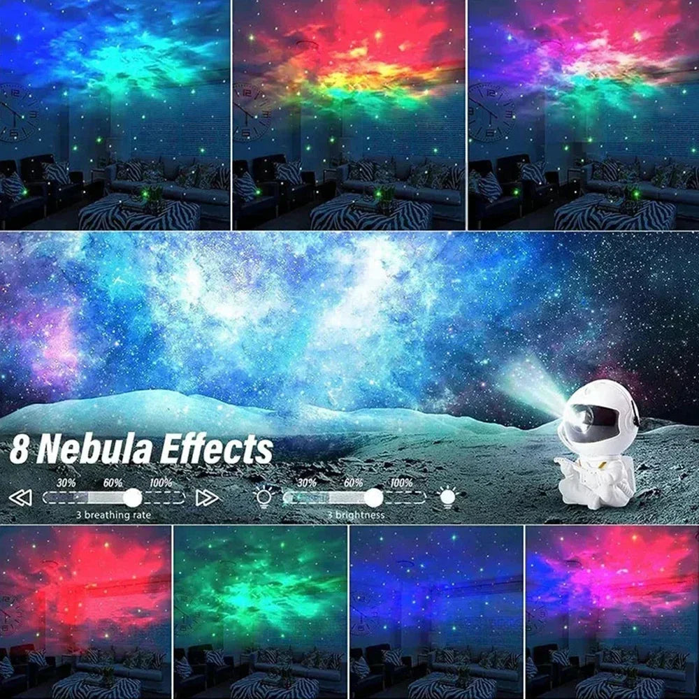 Galaxy Astronaut Star Projector Nebula Projector With Remote Control For Children's Room Party Atmosphere Light Children's Gifts