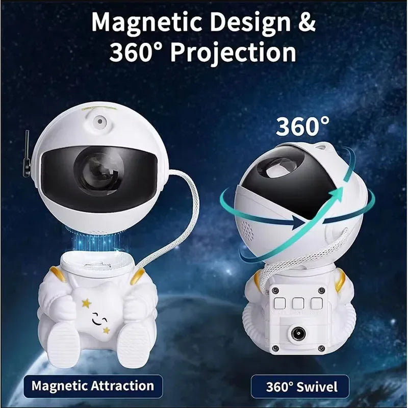 Galaxy Astronaut Star Projector Nebula Projector With Remote Control For Children's Room Party Atmosphere Light Children's Gifts