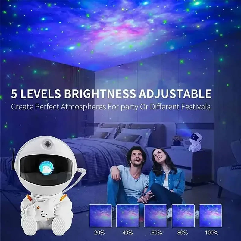 Galaxy Astronaut Star Projector Nebula Projector With Remote Control For Children's Room Party Atmosphere Light Children's Gifts