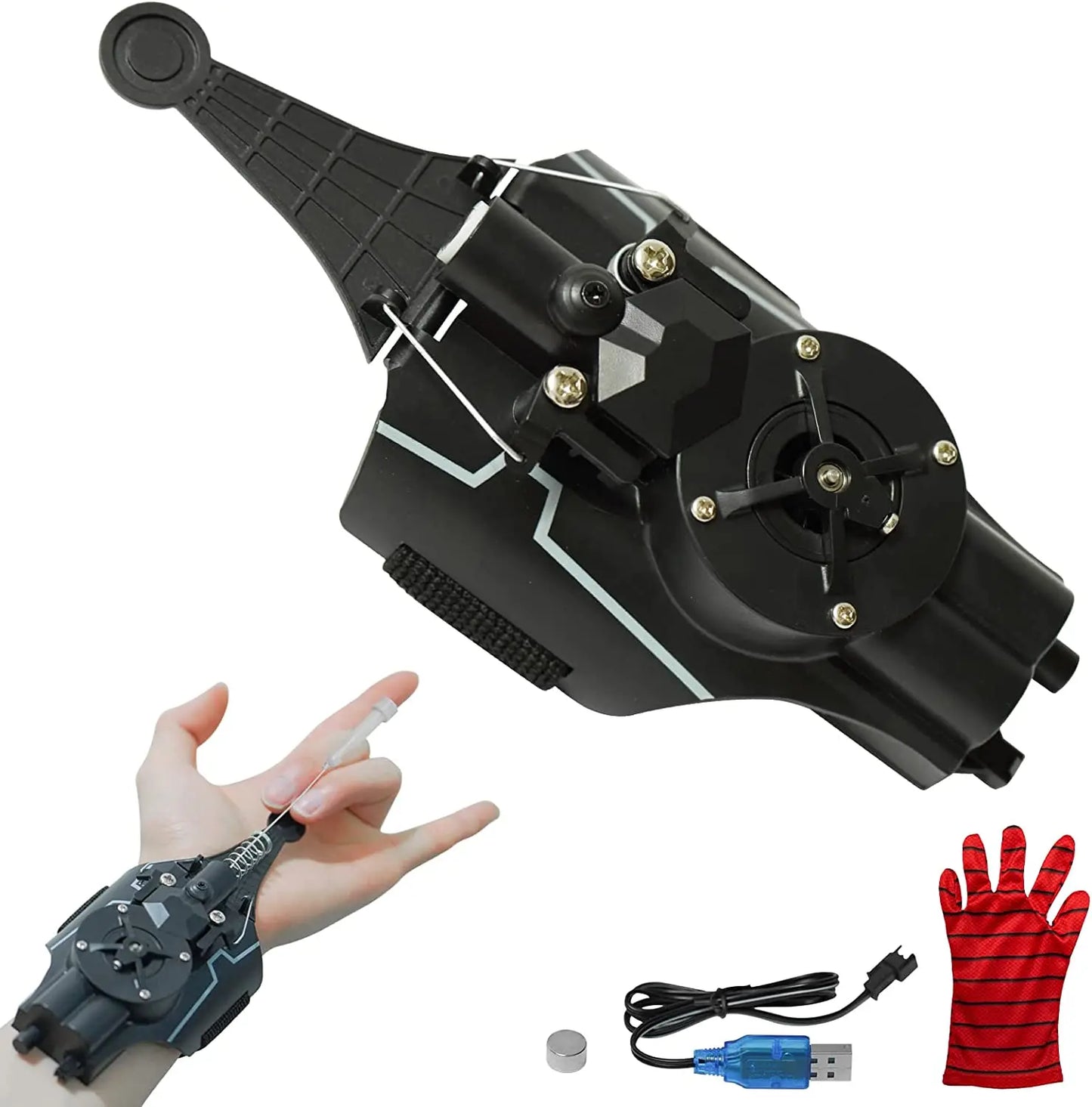 Spider man Silk Launche Parker Cosplay Toy Web Shooters Wrist Launcher Shooters Props Shooting Device Toys For Children Gifts