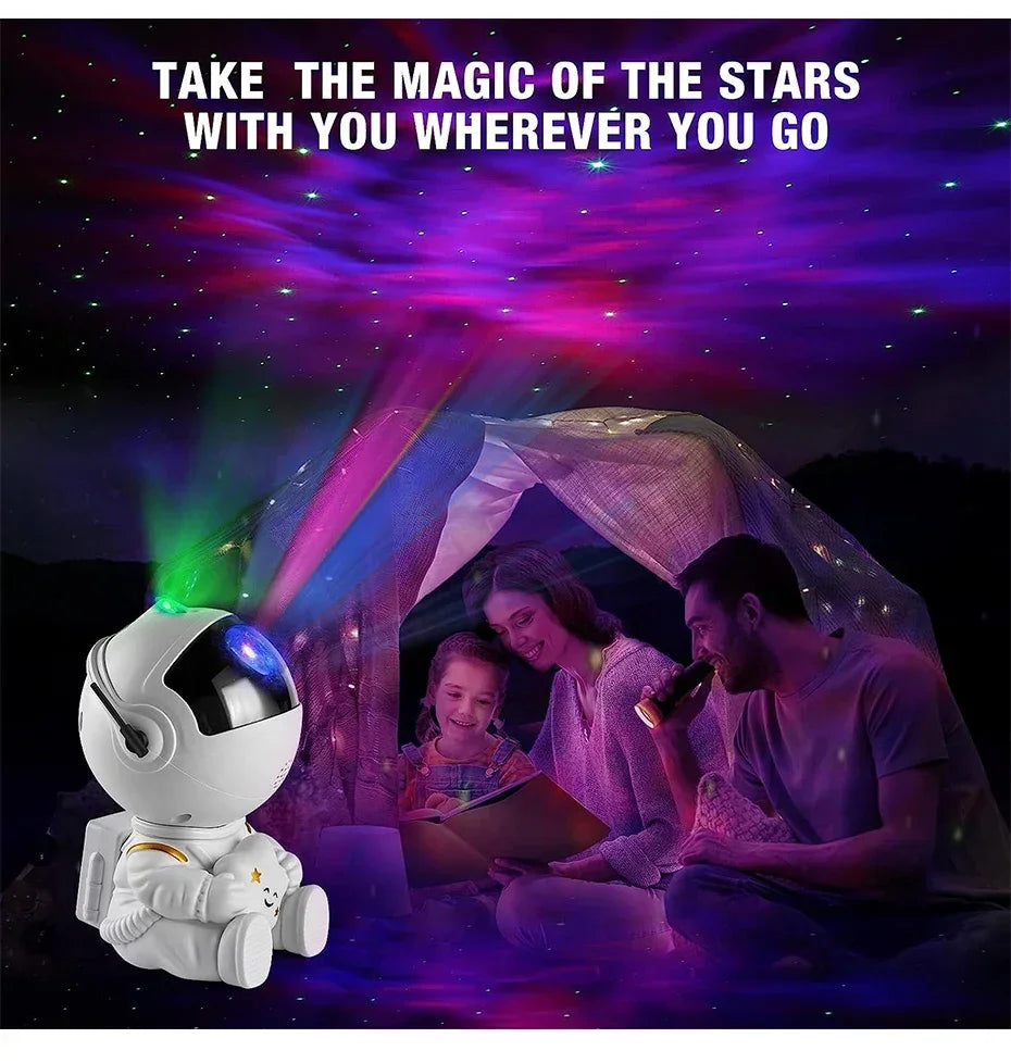 Galaxy Astronaut Star Projector Nebula Projector With Remote Control For Children's Room Party Atmosphere Light Children's Gifts