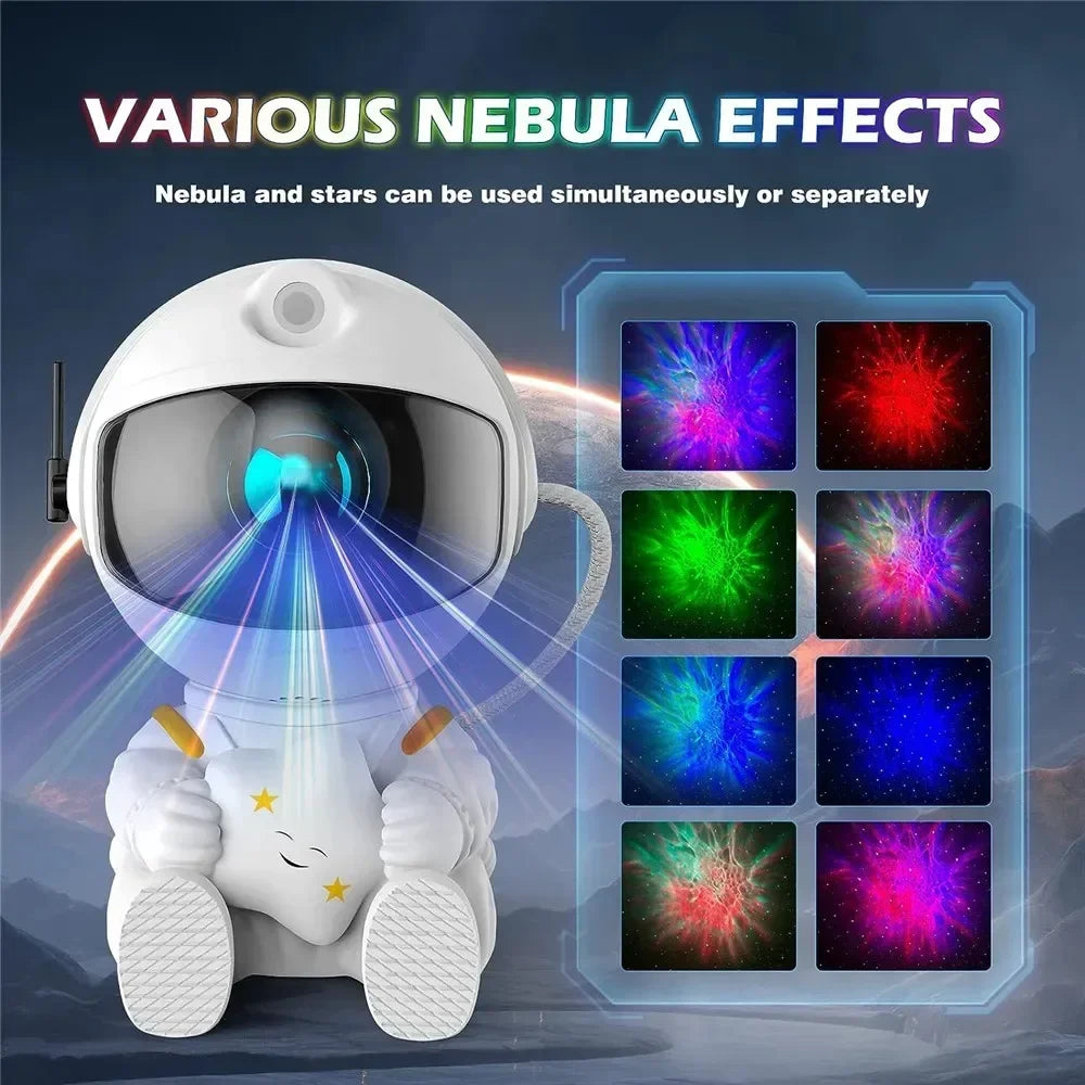 Galaxy Astronaut Star Projector Nebula Projector With Remote Control For Children's Room Party Atmosphere Light Children's Gifts