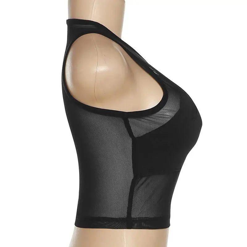 Summer Women's round Ne Svel Me Splice Creative Vest Street Sle ort Length Color Polyester Fiber