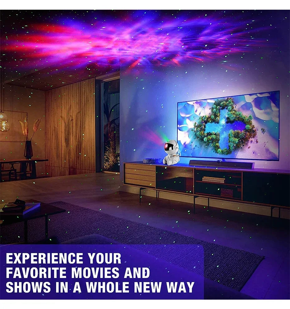 Galaxy Astronaut Star Projector Nebula Projector With Remote Control For Children's Room Party Atmosphere Light Children's Gifts