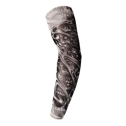 16 Styles Tattoo Sleeve Man Fake Temporary Tattoo Arm Sleeves Unisex Warmers Elastic UV Protection Cool Printed Sun-proof Punk