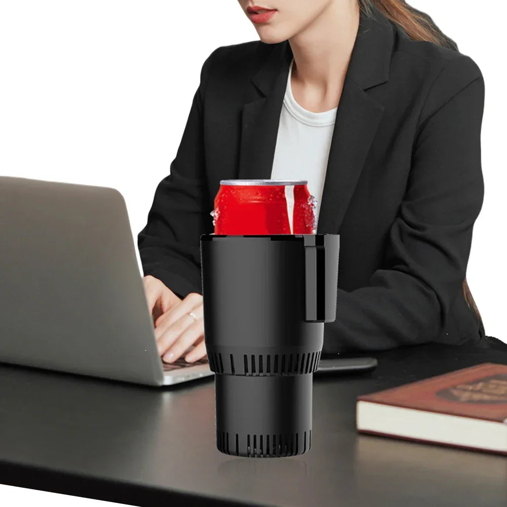 2 In 1 Auto Refrigerator Cooling Heating Cup 12V 36W Smart Car Cup Mug Holder Keep Beverage Cool Warm for Outdoor Travelling