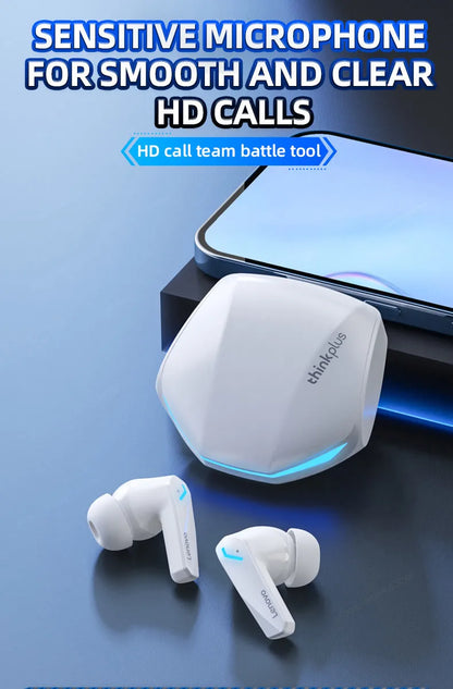 Lenovo GM2 Pro TWS Wireless Bluetooth5.3 Wireless Bluetooth Headset with Mic Earbuds Earphones Wireless Headphones Earbuds