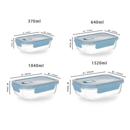 Glass Fresh-Keeping Box high Borosilicate Heat-Resistant Microwave Oven bento Fridge Special Sealed Bowl Food Storage Containers