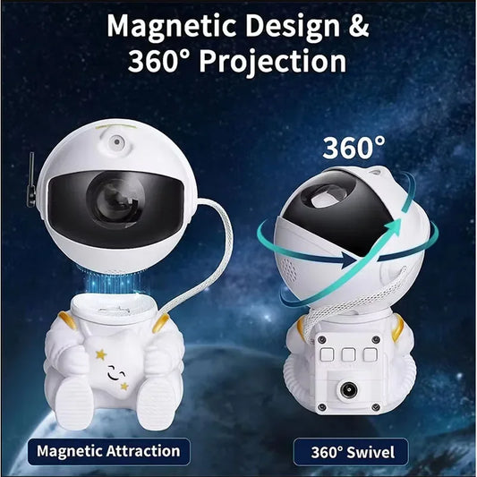 Galaxy Astronaut Star Projector Nebula Projector With Remote Control For Children's Room Party Atmosphere Light Children's Gifts